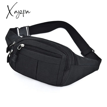 Xajzpa - Men Fanny Waist Pack Hip Bum Bag Pouch Purse Travel Nylon Male Cross Body Small Sling
